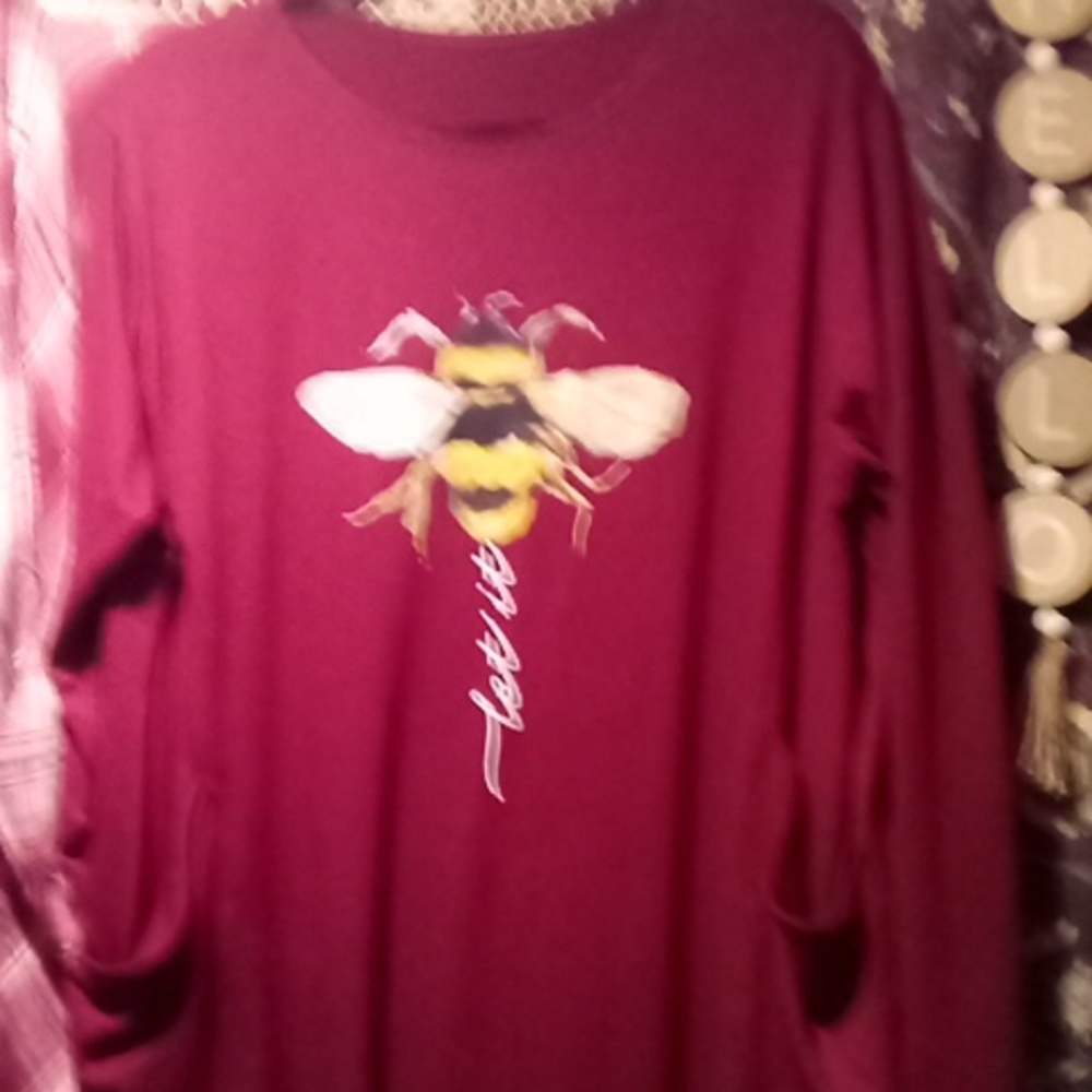 Let it be burgundy dress 2x like new